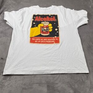 The Simpsons Duff Beer Alcohol T-Shirt - Men's‎ 2XL
